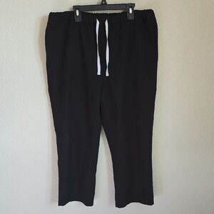 FIGS Technical Collection Black Scrub Pants - Size Large